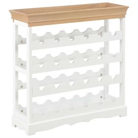 Wine Cabinet White 27.6"x8.9"x27.8" MDF