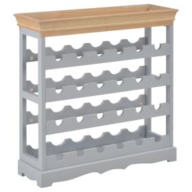 Wine Cabinet Gray 27.6"x8.9"x27.8" MDF