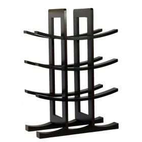 Oceanstar 12-Bottle Dark Espresso Bamboo Wine Rack WR1132