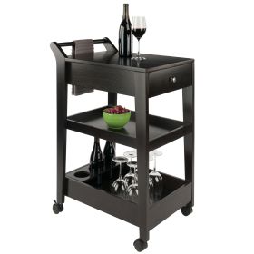 Jeston Entertainment Cart; Espresso