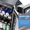 Built-in and Freestanding 15" Mini Beverage Refrigerator/Wine Cabinet, 120 Cans, 34-65Â¬âˆžF, Quiet, Adjustable Shelves, Touch Controls, Defrost, Kitchen