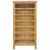 Wine Cabinet 22"x12.6"x43.3" Solid Oak Wood