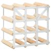 Wine Rack for 12 Bottles Solid Pinewood