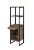 Narik Wine Rack; Weathered Oak YF