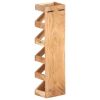 Wine Rack for 5 Bottles Solid Acacia Wood